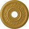 Ekena Millwork Genevieve Ceiling Medallion (Canopies up to 3 1/2"), 16 1/8"OD x 3 1/2"ID x 7/8"P, Iridescent Gold CM16GNIGS - alternate 1